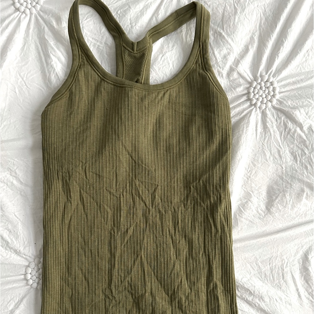 Lululemon Ebb to Street Tank Top Green